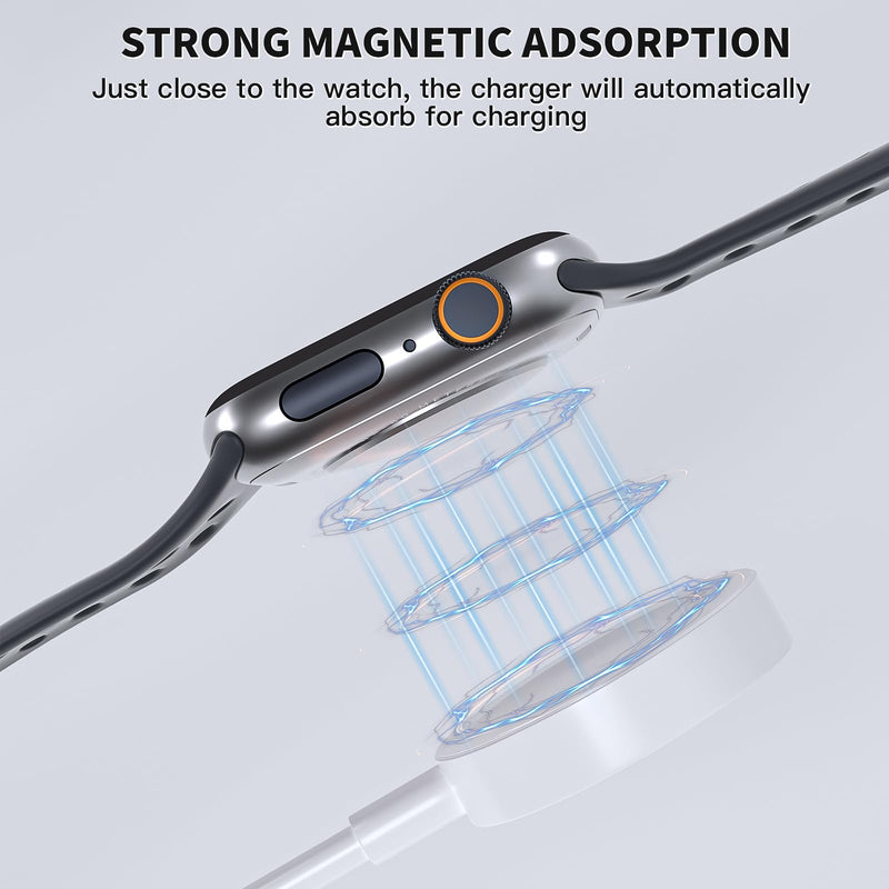 Watch Charger for Apple Watch Charger, 2Pack USB A Short Magnetic Fast Charging Cable Portable Wireless Charging iWatch Charge Cord Compatible with iWatch Series Ultra/SE/11/10/9/8/7/6/5/4/-[1FT/0.3M]