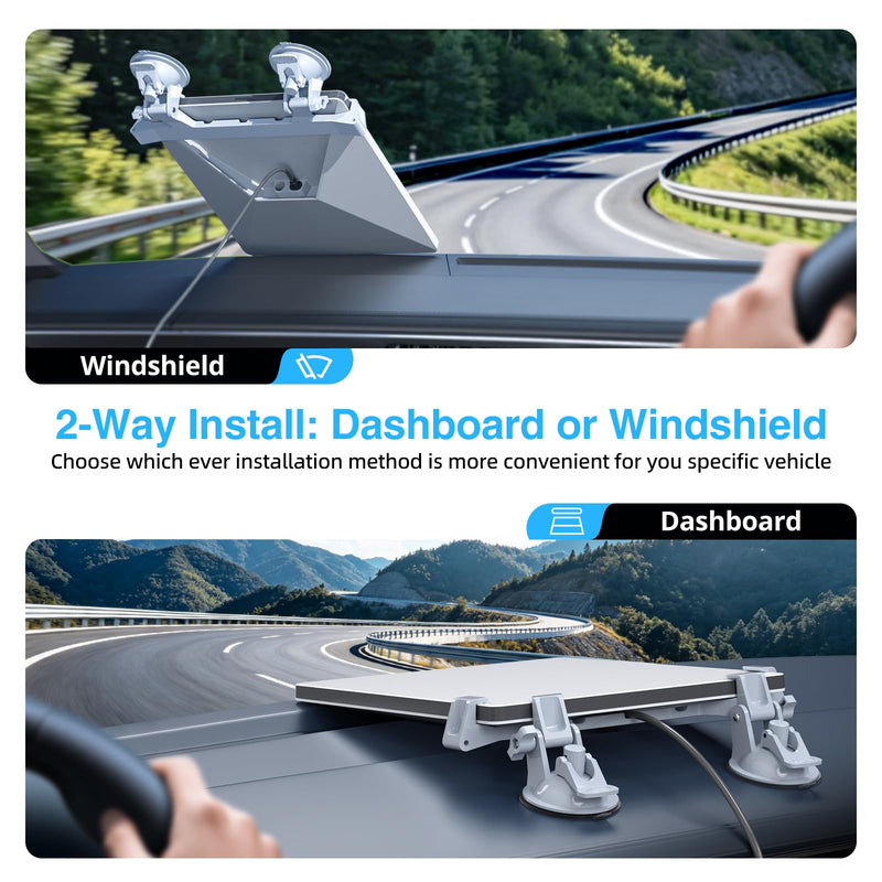 Star-Link Mini Car Mount for Dashboard, for Starlink Mini Suction Cup Mount | Starlink Mini Dash and Windshield mount, Ensures Stable Satellite Signal, Suitable and Secure Mounting Kit for Most Vehicles