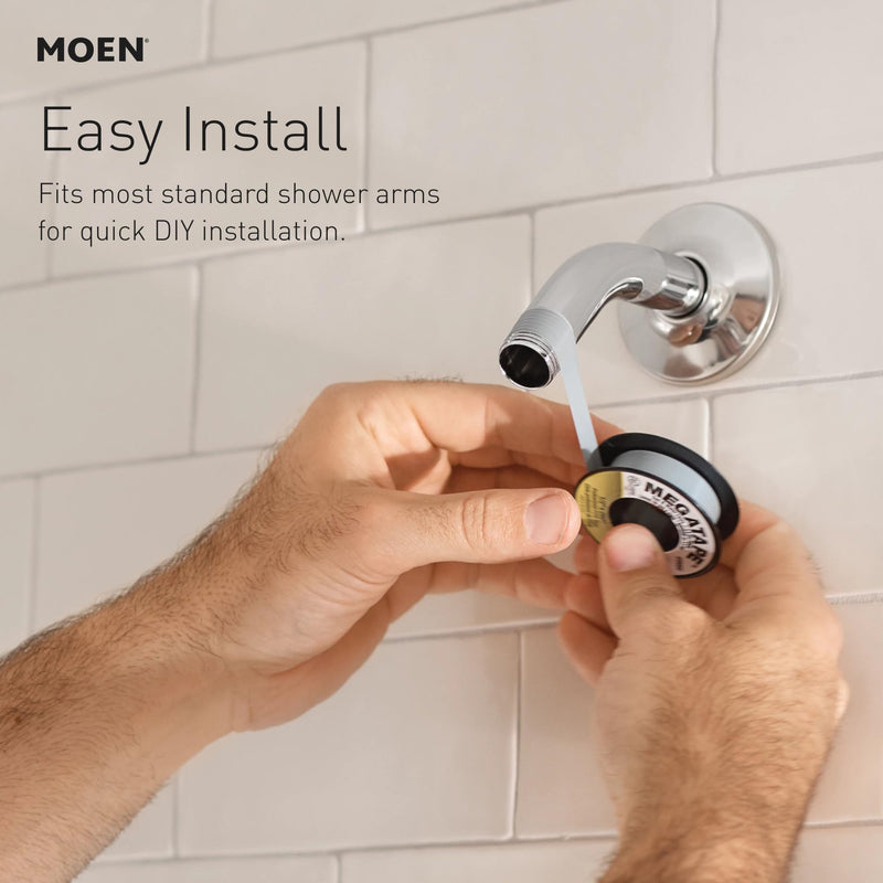 Moen Verso Eco-Performance Handshower, Detachable Round Shower Head with Magnetix Docking System, 60" Hose, Chrome, 220H2EP