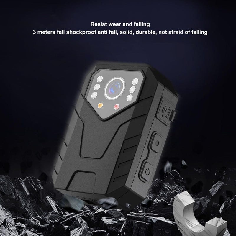 Luqeeg 4K Worn Camera, Design, Night, Motion Detection, Wearable Video Recorder with Back Clip for Law Enforcement