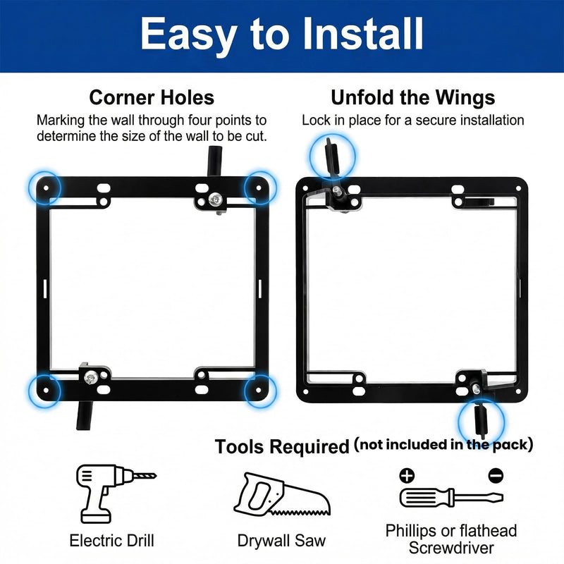 Tlence 6 Pack 2 Gang Brush Wall Plate with Brackets, Double Gang Cable Pass Through Wire Hider, Low Voltage Flush Mounting Wall Cover for Ethernet Cables, Coaxial, Speaker Wires, Wall Mounted TV