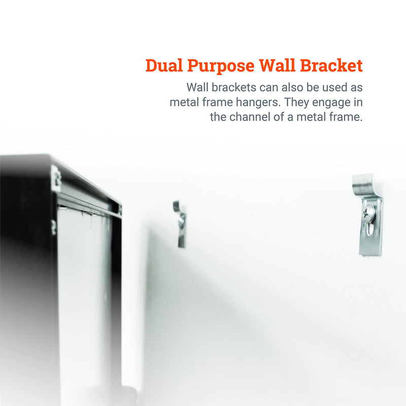 PHS Picture Hanging Security Brackets - 100 Pack - Anti Theft Hangers Earthquake Proof Hardware Kit with Hanging Tool for Picture Frame Brackets Wall Mount 1