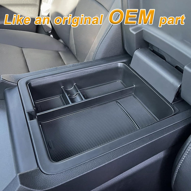 2PCS Center Console Organizer and Armrest Divider for 2023-2025 Honda Pilot, 2024 2025 Honda Ridgeline/Passport Accessories Interior Secondary Storage Box ABS Plastic Material 2PCS Console Tray & Armrest Divider