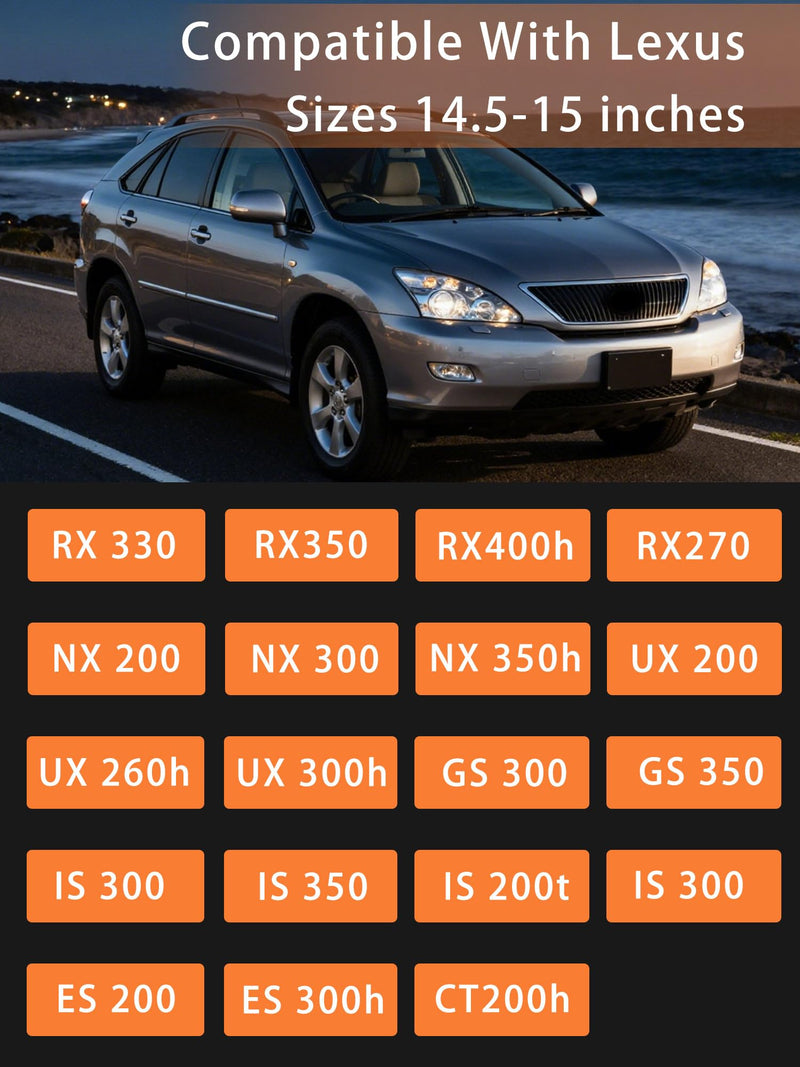 Steering Wheel Cover Customized Fit for Lexus RX270 RX330 RX350 RX400h ES200 ES300h NX200 NX300 NX350h UX200 UX260h UX300h GS300 GX350 IS300 IS350 IS200t CT200t (Black) Black