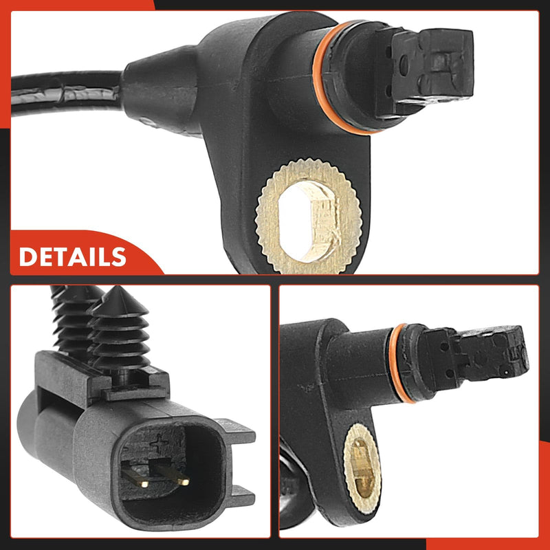  [AUSTRALIA] - A-Premium 2PCS Front Left and Right ABS Wheel Speed Sensor Compatible with Jeep Models - Wrangler 2007-2017, Wrangler JK 2018 - Front Driver and Passenger Side, Replace# 52060156AD, 68003281AA Pack of 2