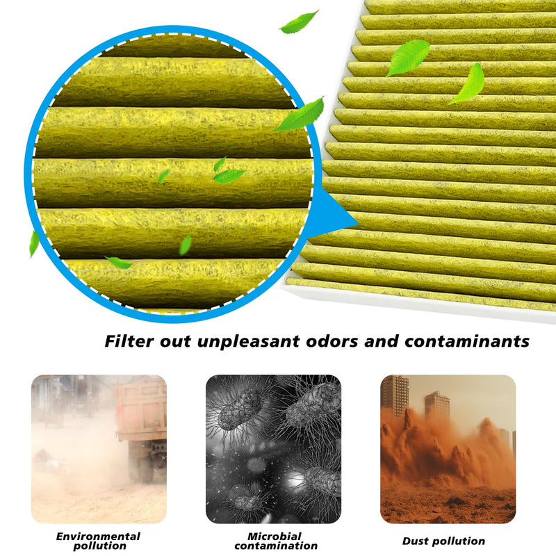 Cabin and Engine Air Filter Fits for Traverse 2018-2025, Blazer 2019-2025, Acadia 2017-2025, Enclave 2018-2025, XT5 2017-2025, XT6 2020-2025, Fits 23321606, CA12166, CF11966 CF11966 & CA12166