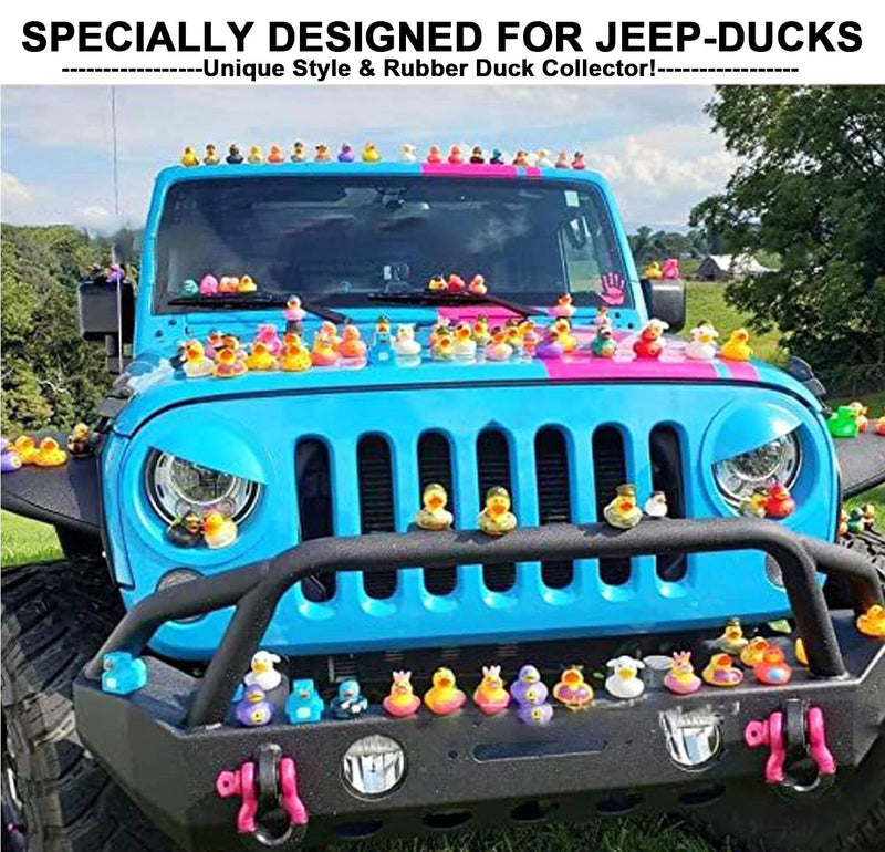 Duck Holder for Car Dash, Rubber Duck Mounts Duck Plugs for a Fun and Funky Car Dashboard Display Gift for Car Lover Double-Sided Stickers Included (20) 20