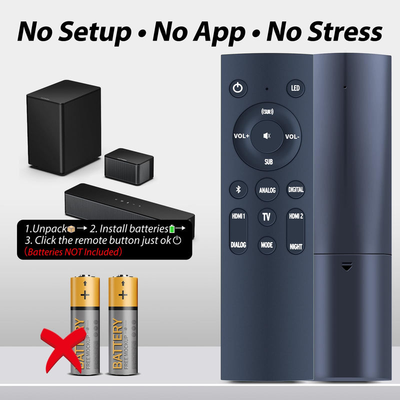 New Soundbar Remote Replacement Compatible for Klipsch Cinema 600 3.1 Sound Bar Home Theater System