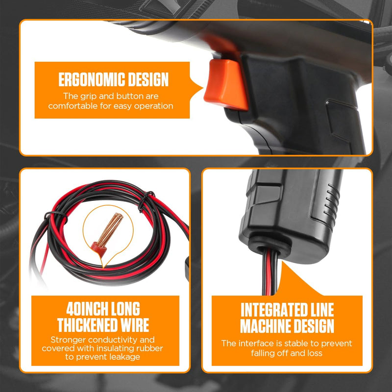 Timing Light Automotive 12V Engine Inductive Ignition Timing Light Gun Strong Flash Timing Lights for 2&4 Stroke Petrol Engine with 10FT Test Lead,Reverse Polarity Protection for Car Motorcycle Marine