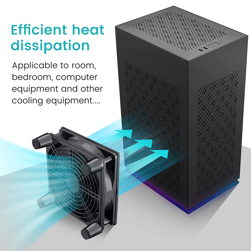 Wathai Cooling Case Fan for Receiver DVR Xbox TV Box Router 120mm x 25mm 5V USB Power 120mm USB fan