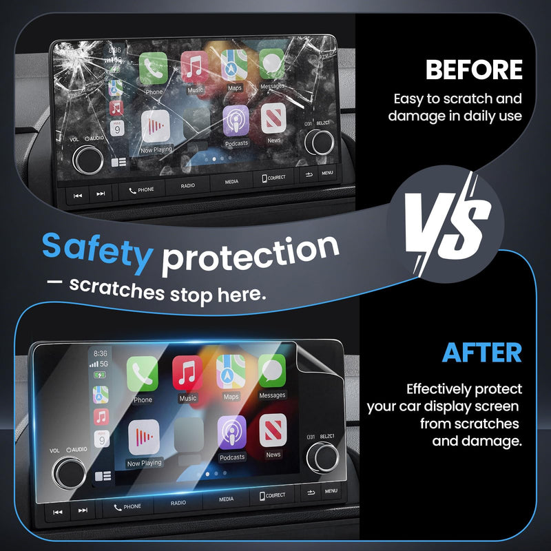 2PCS 7-inch Screen Protector for 2022-2026 Honda Civic ( Not Fit 9-inch ) | Also fit 2023-2025 Honda CR-V (Not for 9-Inch with Track Buttons), Protective Soft Film, Anti Glare Navigation Touchscreen 2023-2025 Honda CR-V/Acura Integra