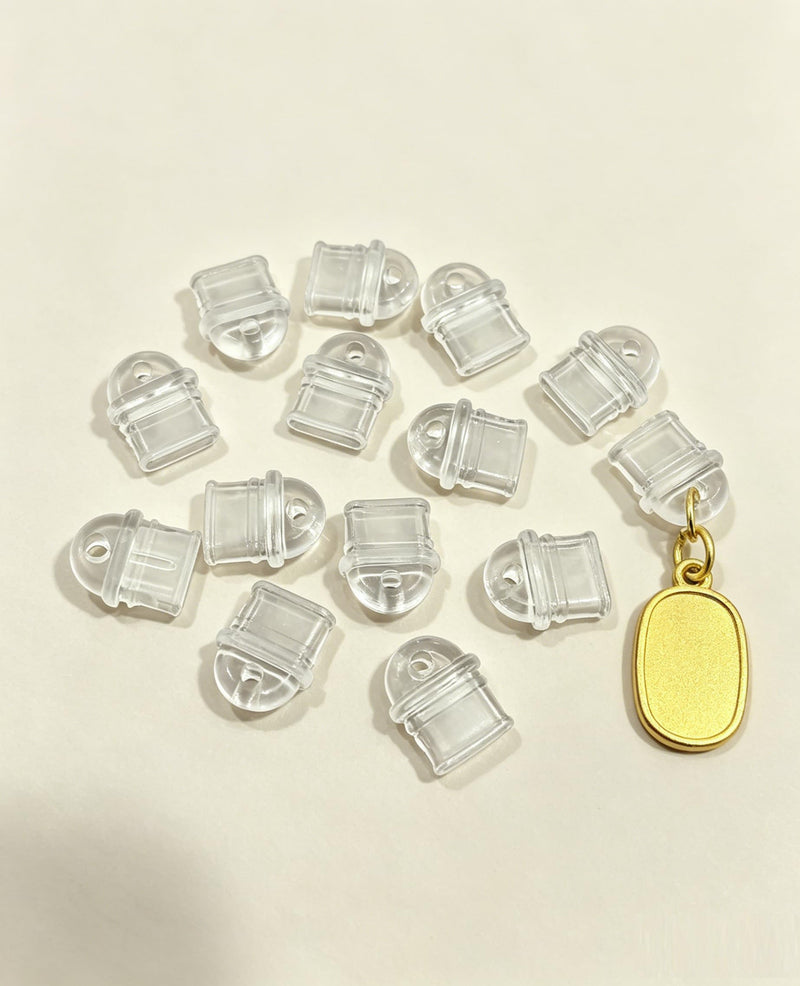100 PCS Silicone USB C Dust Plug, Transparent Dust Plugs Charm Type C, Cell Phone Anti-Dust Charging Port Cover