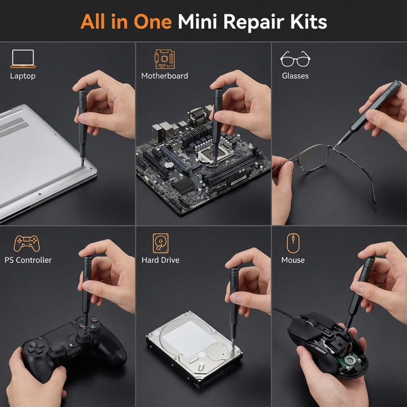 56 in 1 Small Precision Screwdriver Set, Mini Repair Tool Kit with Torx for Macbook, Computer, Laptop, iPhone, Magnetic Electronics Repair Kits