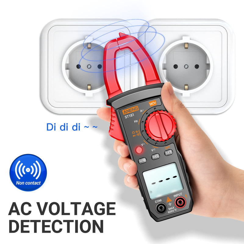 ANENG Digital Clamp Meter Multimeter Tester 4000 Counts with NCV Amp Ohm Volt Measures AC Current, AC/DC Voltage,Capacitance, Resistance, Diodes, Continuity Frequency Backlight Electrican Tools 4000 Counts AC Current