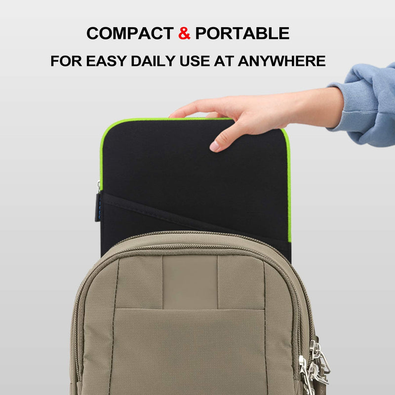 Lacdo Tablet Sleeve Case for 11 inch iPad Pro M4 / 11 inch iPad Air M2 / 10.9 inch iPad / 10.2" iPad / 10.9" iPad Air / 10.5 iPad Pro Air, 11 inch Samsung Galaxy Tab A9+ Bag, Fit Magic Keyboard, Green 9-11 Inch