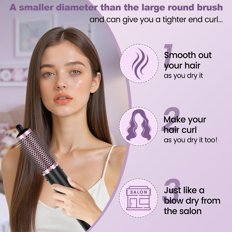 Round Brush Attachment for Shark FlexStyle Accessories | Normal Round Volumizing Brush Hair Styling Tool for Straight, Wavy, Curly, and Coily Hair