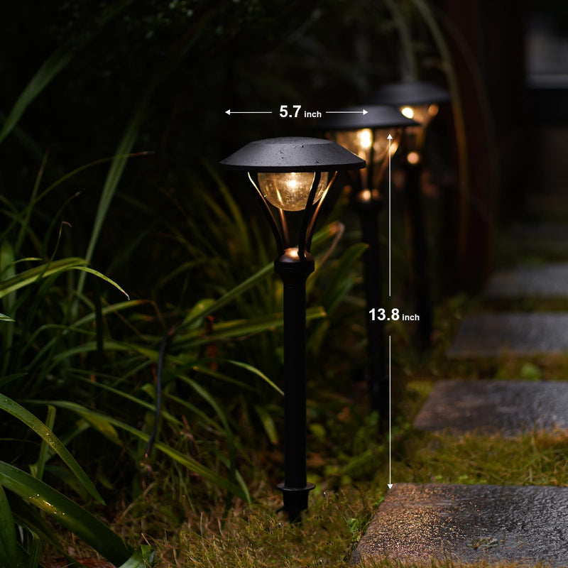 GOODSMANN Low Voltage Pathway Lights Landscape Lighting Outdoor Path Lights Wired LED 1W 60 Lumens 3000K Aluminum Housing Walkway Driveway Light with Stake Connector LED 1PK