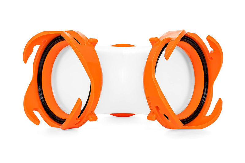 Camco RhinoFLEX Camper/RV Wye Sewer Hose Fitting | Features 360-Degree Swivel Ends & Built-In Gaskets for Odor Tight Connection | Allows for 2 Sewer Hoses to Connect to the Same Dump Station (39812),