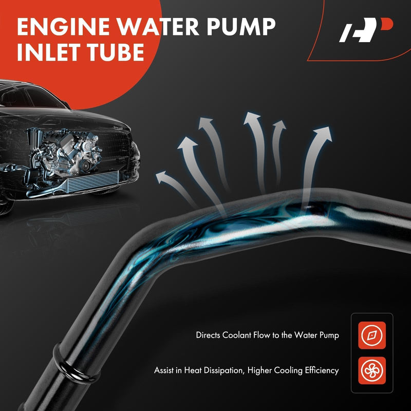 A-Premium Engine Water Pump Inlet Tube - Compatible with Dodge & Jeep Models - Dakota 96-02, Cherokee 91-01, Comanche 91-92, Grand Cherokee 93-04, Wrangler 91-06 - 2.5L 4.0L, Replace # 53007978