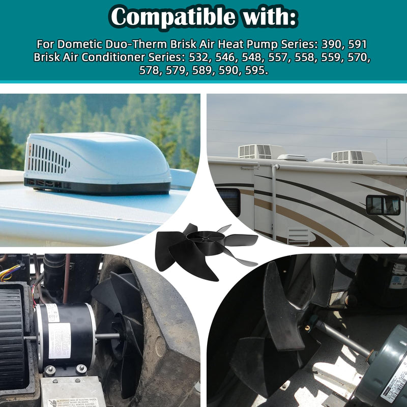 3313107.015 Fan Blade for Dometic Brisk Air Conditioner, 3313107.015 RV AC Fan Blade for Dometic Duo-Therm AC Series, 3313107.0150000001 317937.000 3107914.008