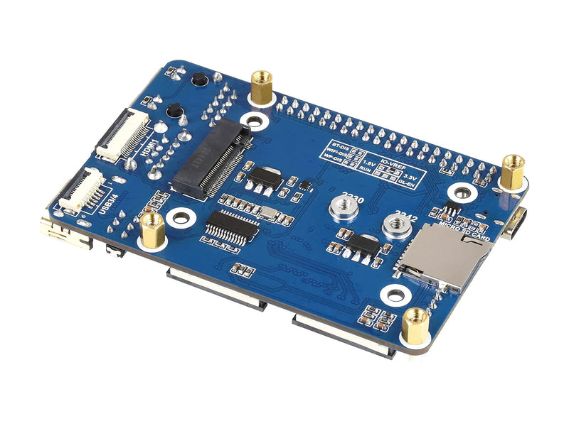 for Raspberry Pi Compute Module 4 IO Board,Mini Base Board (A) Lite Version with Standard CM4 Socket and Color-Coded Raspberry Pi 40PIN GPIO Header Onboard CSI/DSI/FAN/HDMI/USB/RJ45 Connectors CM4 IO BASE A