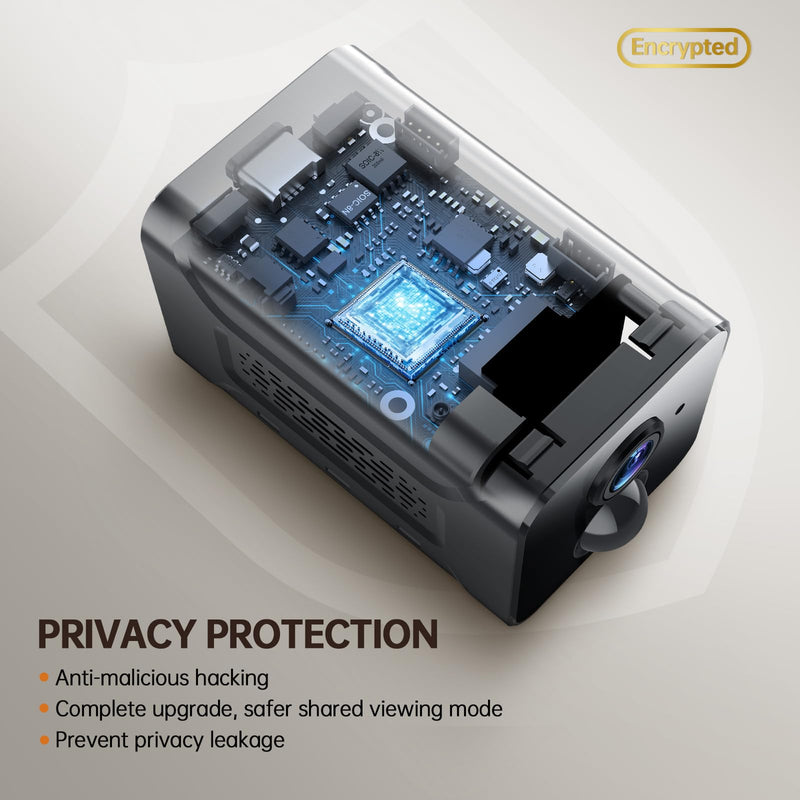 Hidden Camera – 2K HD Wireless Spy Camera with Audio/Video, Mini Indoor Camera for Home Security, AI Motion Detection, Night Vision, Built-in Siren, Two-Way Audio, 60-Day Battery Life