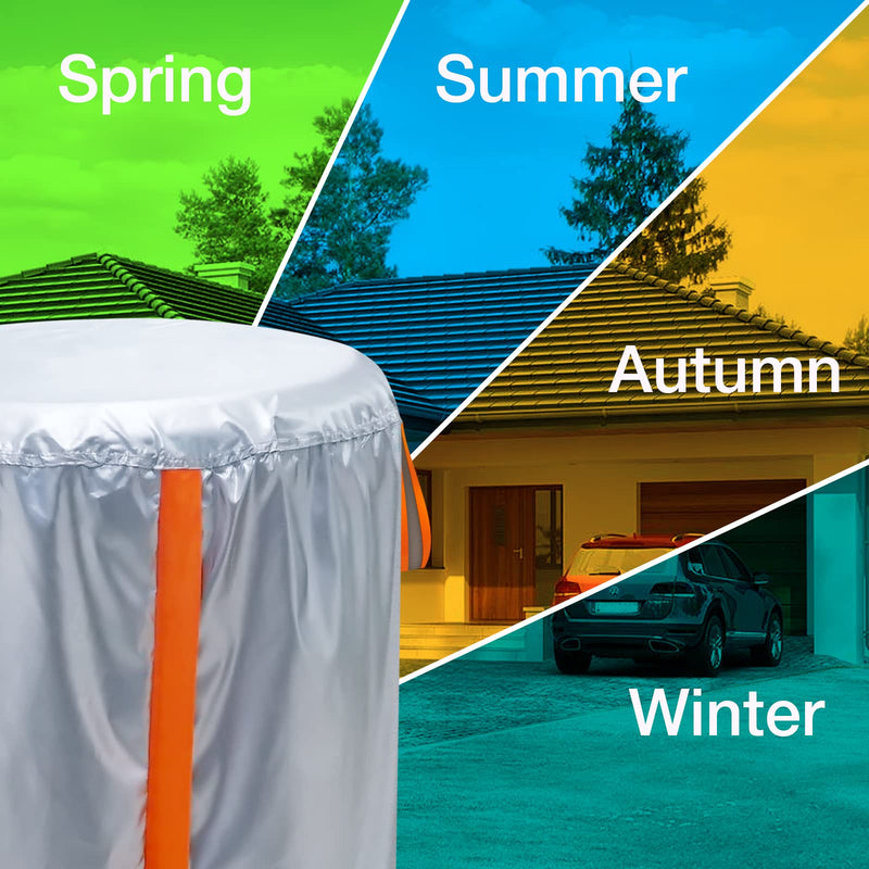 Neverland Large Tire Storage Cover, Seasonal Tire Covers for Storage Tire Storage Bag Tire Stack Covers Tire Bags for Set of 4 with Reflective Handle, Waterproof Dust-Proof（Fit 30 Inch Tire Diameter） M