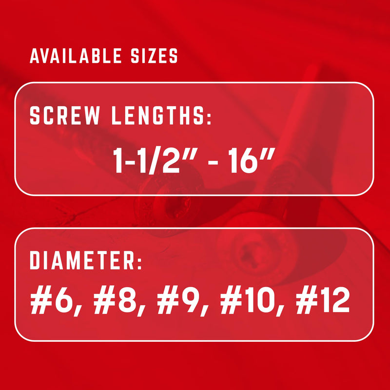 GRK Fasteners RSS™ 5/16 x 4 Inch, Rugged Structural Screws, 25 PCS, Rust Resistant Climatek™ Coating, Interior and Exterior Use, Heavy-Duty Framing & Decking Screws, Fast Bite Tip with Star Drive 5/16" x 4" 25.0
