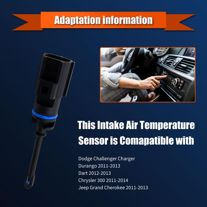  [AUSTRALIA] - HiSport 5149279AC Air Charge Intake Temperature IAT Sensor Compatible with Chrysler 300 Dodge Challenger Dart Durango Fiat 500X Jeep Cherokee Compass Ram 1500 1500 Classic 2500 3500 ProMaster City