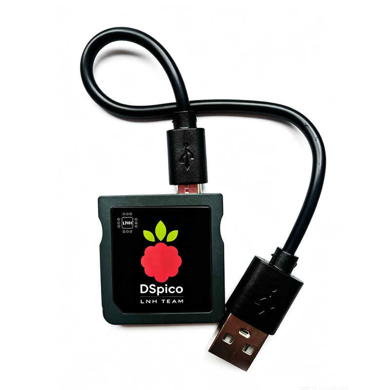 DSPico DS Flash Cart – Injection-Molded Game Card (Not 3D-Printed), RP2040 Open-Source Flashcart with 6MB/s High-Speed Loading, Easy Plug & Play, Precision Fit Won’t Damage Console – Black