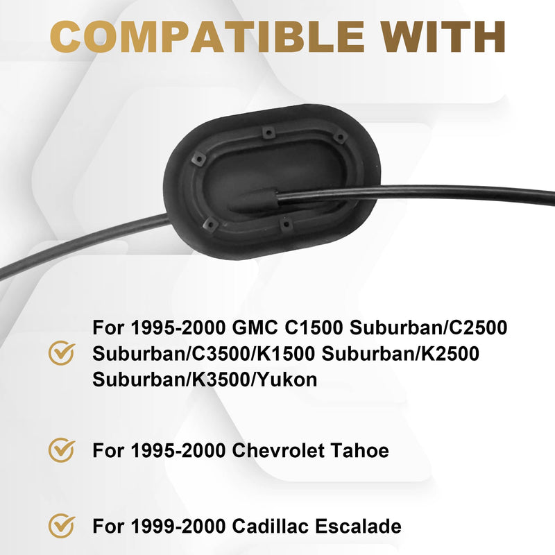 PartsFlow Transmission Shift Cable For 1995-2000 GMC C1500 /C2500 Suburban/C3500/K1500 Suburban/K2500 Suburban/K3500/Yukon For 1995-2000 Chevrolet Tahoe For 1999-2000 Cadillac Escalade 15037353