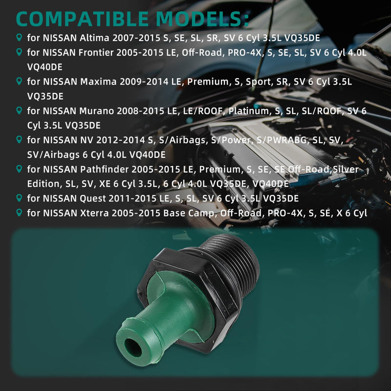 AUTOKAY New PCV Valve Fits for Nissan Frontier Pathfinder Altima NV Infiniti 11810-6N202