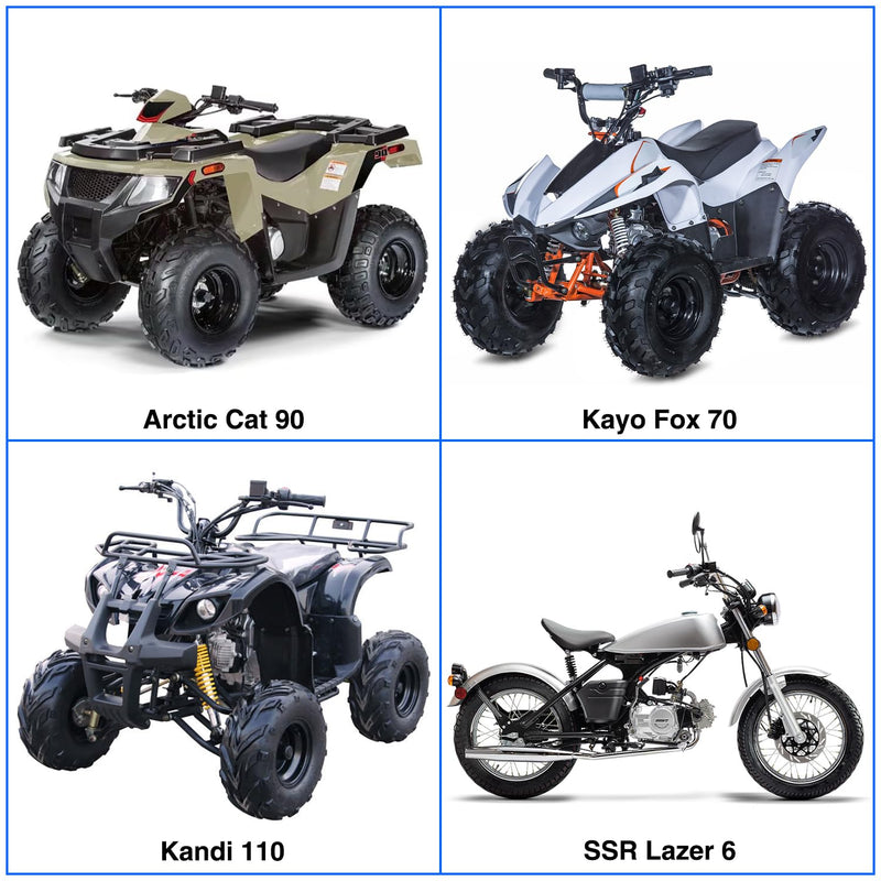 YOXUFA PZ19 Carburetor Carb Cable Choke for TaoTao Baja Kazuma Loncin Sunl Peace Sports Kayo Fox SSR Lazer 6 Kandi 50 70 90 110 125cc Chinese 4 Wheeler ATV Quad Pit Dirt Bike Go Kart Cart Moped Parts red