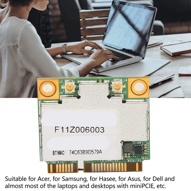 EBTOOLS MiniPCIE Network, AW CE123H BCM94352HMB miniPCIE Network Adapter, 1200Mbps 2.4G 5G Band, with Bluetooth 4.0, for 8, 10, 11, for OS X