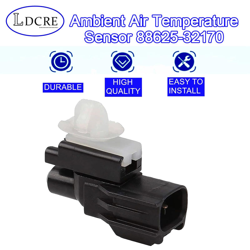 Ambient Air Temperature Sensor 88625-32170,Compatible with Toyota Camry RAV4 Corolla Prius Subaru Suzuki Dodge Jaguar,Air Temp Sensor Replace 88625-22130, 077500-5191, 8879022131