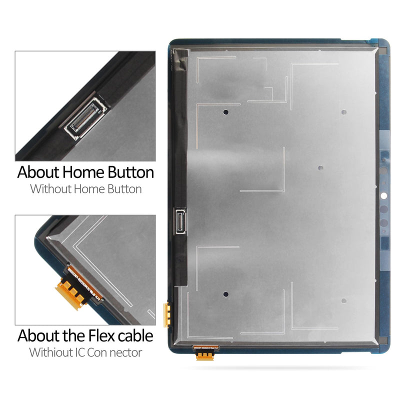 for Microsoft Surface Go 2 / Go 3 / Go 4 Screen Replacement 10.5" Black LCD Touch Display Assembly 1920x1280 Models 1901 1902 1926 1927 2067