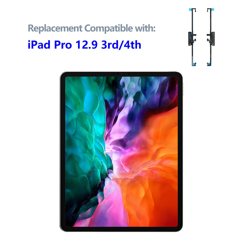  [AUSTRALIA] - [1 PCS] New Front Face ID Proximity Sensor Flex Cable Replacement for iPad Pro 12.9 3rd Gen (A1876 A2014 A1983 A1895) /4th Gen (A2069 A2232 A2233 A2229)-Black