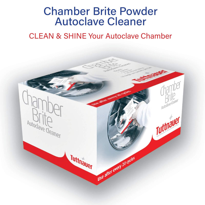 Tuttnauer TU-CB0010 Chamber Brite Powdered Autoclave Cleaner (Pack of 10)