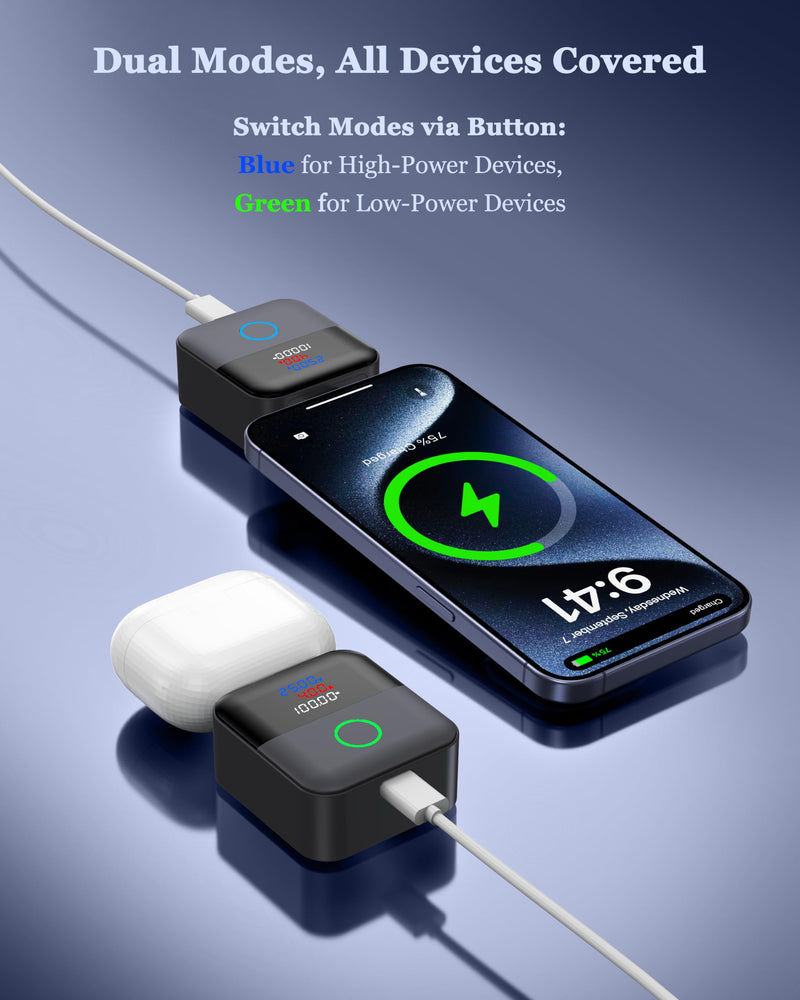 140W Smart Auto Stop Charging Adapter : Ai Auto Power Off Charger Protector | Physical Disconnect Battery Guard, USB-C Fast Charger with Physical Cut-Off for iPhone,Tablet,Earphones & All Type-C Devices Black