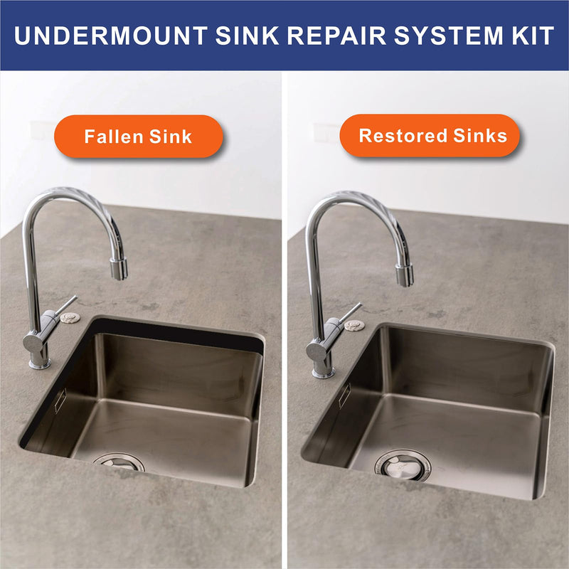 4 Pcs Undermount Sink Brackets, Undermount Sink Support, Undermount Sink Repair kit, Sink Bracket for Kitchen, Undermount Sink Brackets for Narrow Cabinet