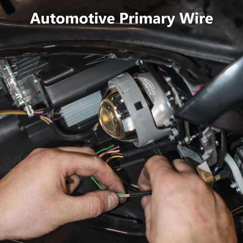 16 Gauge Wire (2-Pack Red/Black Each 35 FT), 16AWG CCA, Low Voltage Automotive Primary Harness Wire for Battery, Car Audio, Remote Trailer, Security Alarm, Hook Up Electrical Wires for DIY DC/AC 35FT-2PK Black+Red
