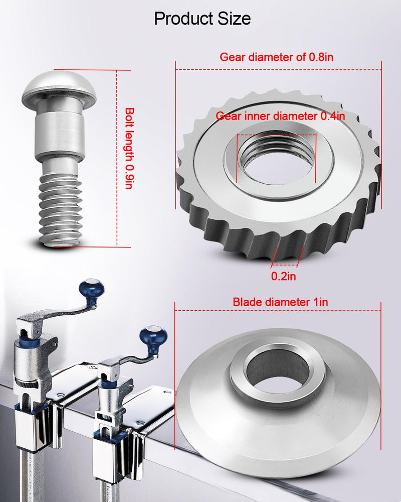 Upgraded Knife Gear Kits Fit for Edlund 203 266 745-015 745-017 Electric Can Openers Replacement, Replace KT2326