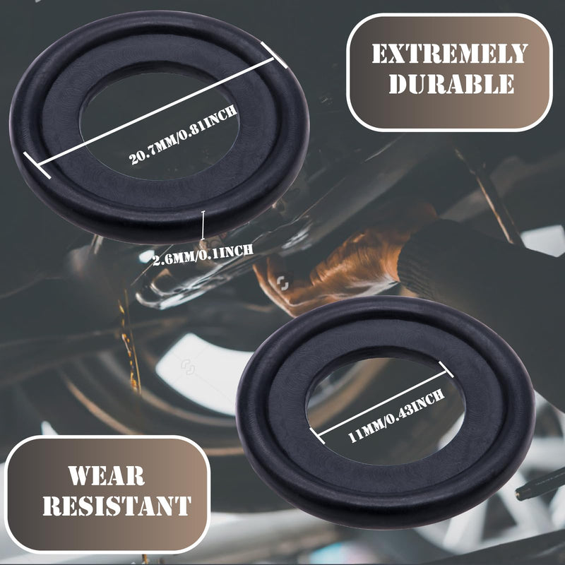 10PCS M12 Drain Plug Gasket Rubber Crush Washer Seals 12616850 3536966 Engine Oil Pan Drain Plug Seal Compatible with Chevy GMC Ford Engine Oil Crush Washers 10 pcs M12-12616850