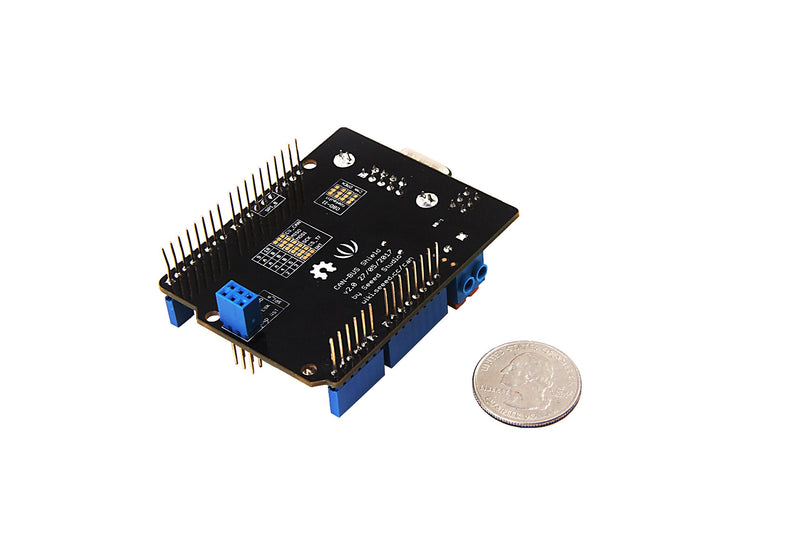 Seeed Studio CAN-Bus Shield V2 Compatible with Arduino for Controller and Transceiver, Arduino Shield Adopts MCP2515 and MCP2551.