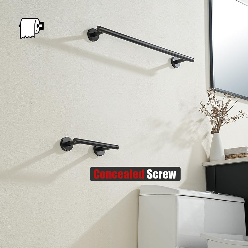 JQK Bronze Toilet Paper Holder, Double Post Pivoting Tissue Holder Wall Mount, 304 Stainless Steel Hold Mega Rolls, Oil Rubbed Bronze, TPH150-ORB 1 Pack