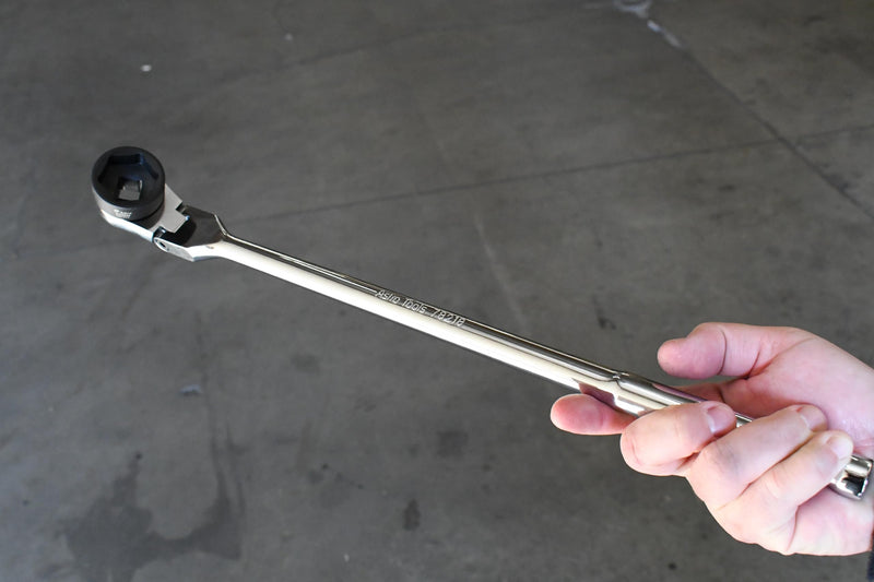 Astro Tool 78218 Extra-Long Flex Head Ratchet Wrench for 1/2" Nano Sockets