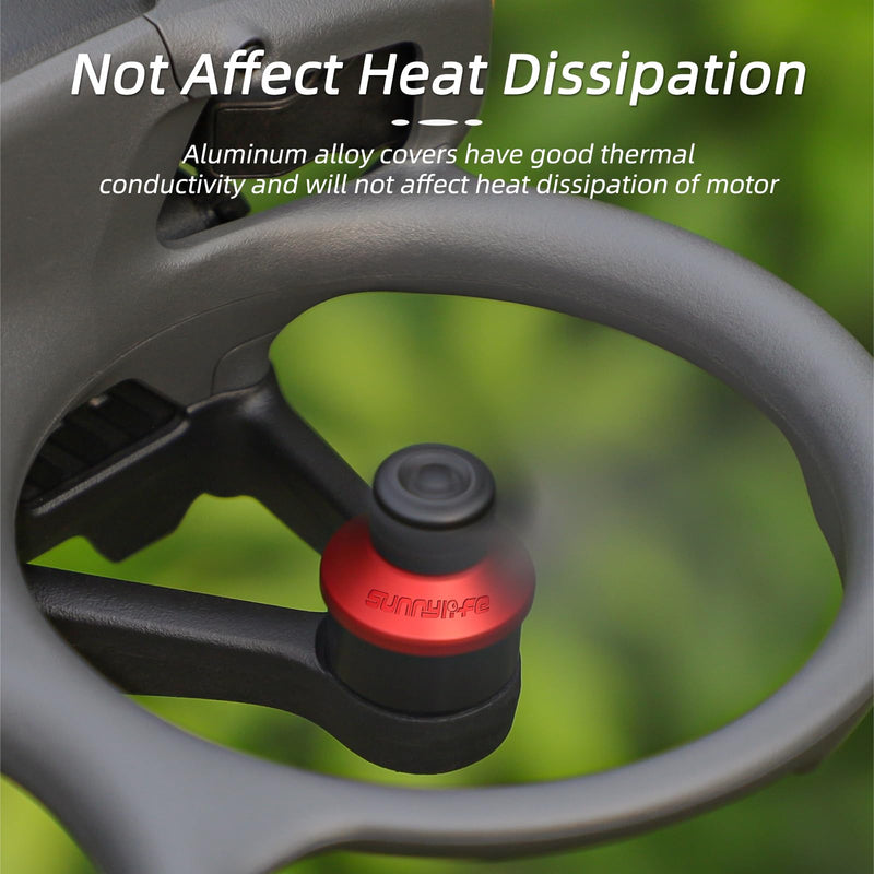 Avata 2 Motor Cover Cap for DJI Avata 2 Drone Accessories, Dust-Proof Waterproof Aluminium Motor Protector Cap for DJI Avata 2 Black