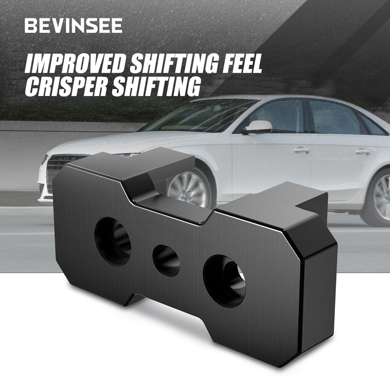 Bevinsee Transmission Mount Insert Compatible with Audi A4 B8 B8.5 Q5 SQ5 S4 RS4 A5 S5 RS5 8K0399151BD Billet Aluminum Black
