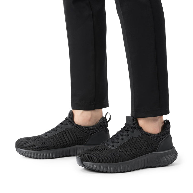 Bruno Marc Women's Non Slip Work Shoes Walking Black & Lightweight Food Service Chef Kitchen Restaurant Resistant Sneakers 8 All Black