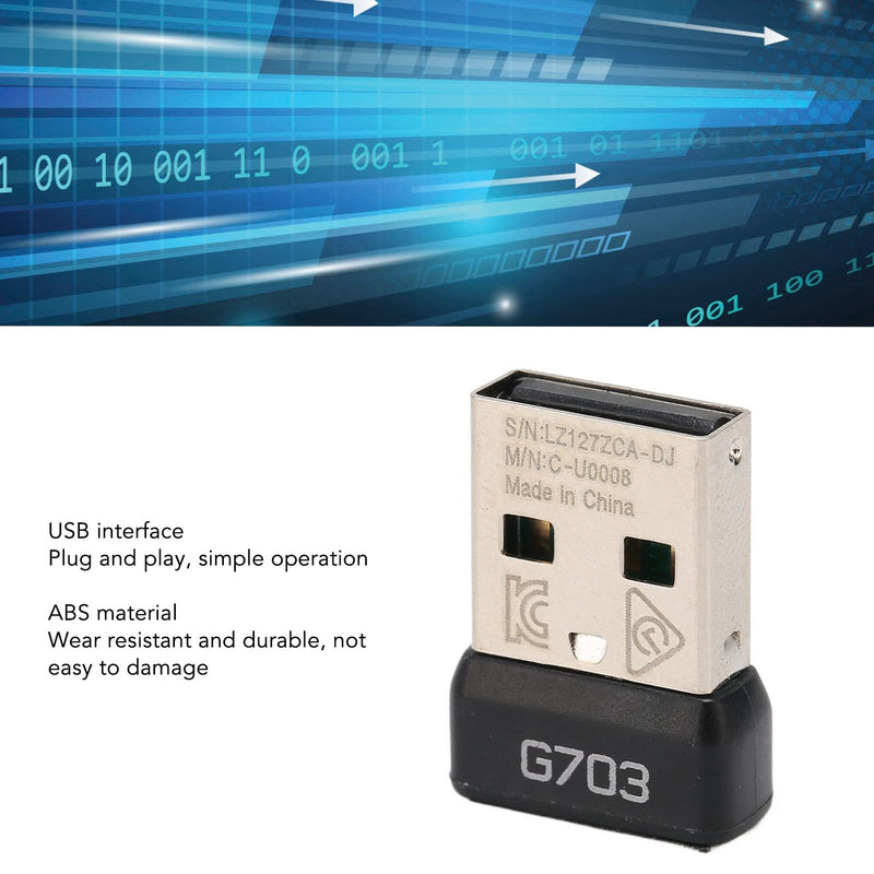 USB Receiver for G703 Lightspeed, 2.4 GHz Replacement for Desktop PC Laptop, Plug and Play